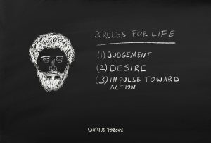 Marcus Aurelius three rules for life