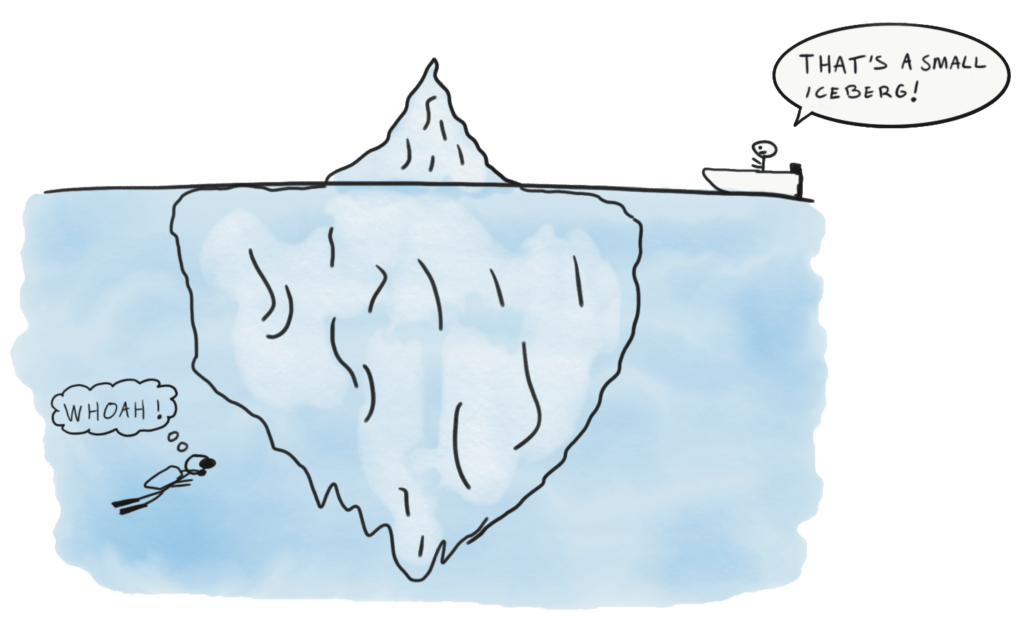 iceberg drawing