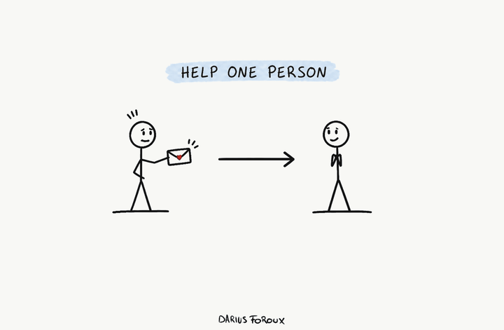 help one person